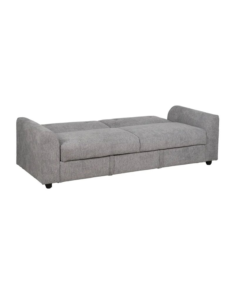 SOFÁ-CAMA GRIS MADERA DECORACIÓN 216 X 85 X 85 CM