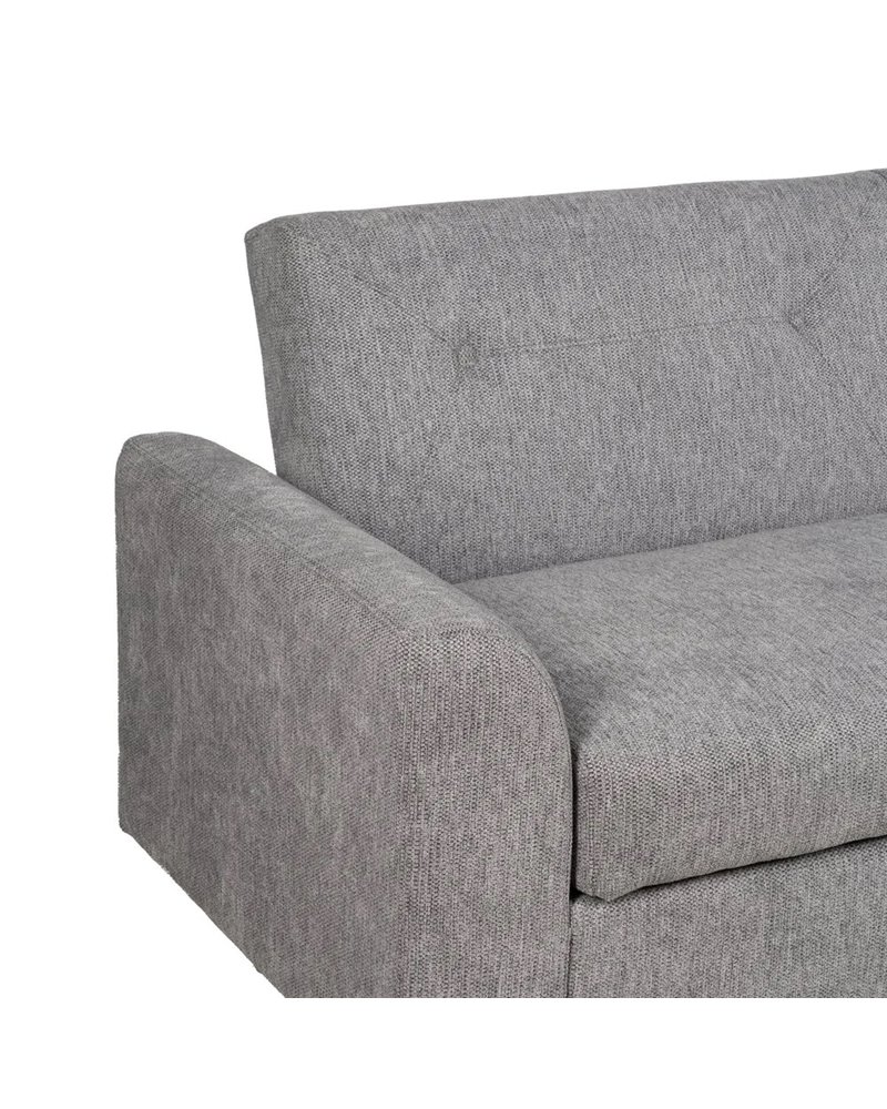 SOFÁ-CAMA GRIS MADERA DECORACIÓN 216 X 85 X 85 CM
