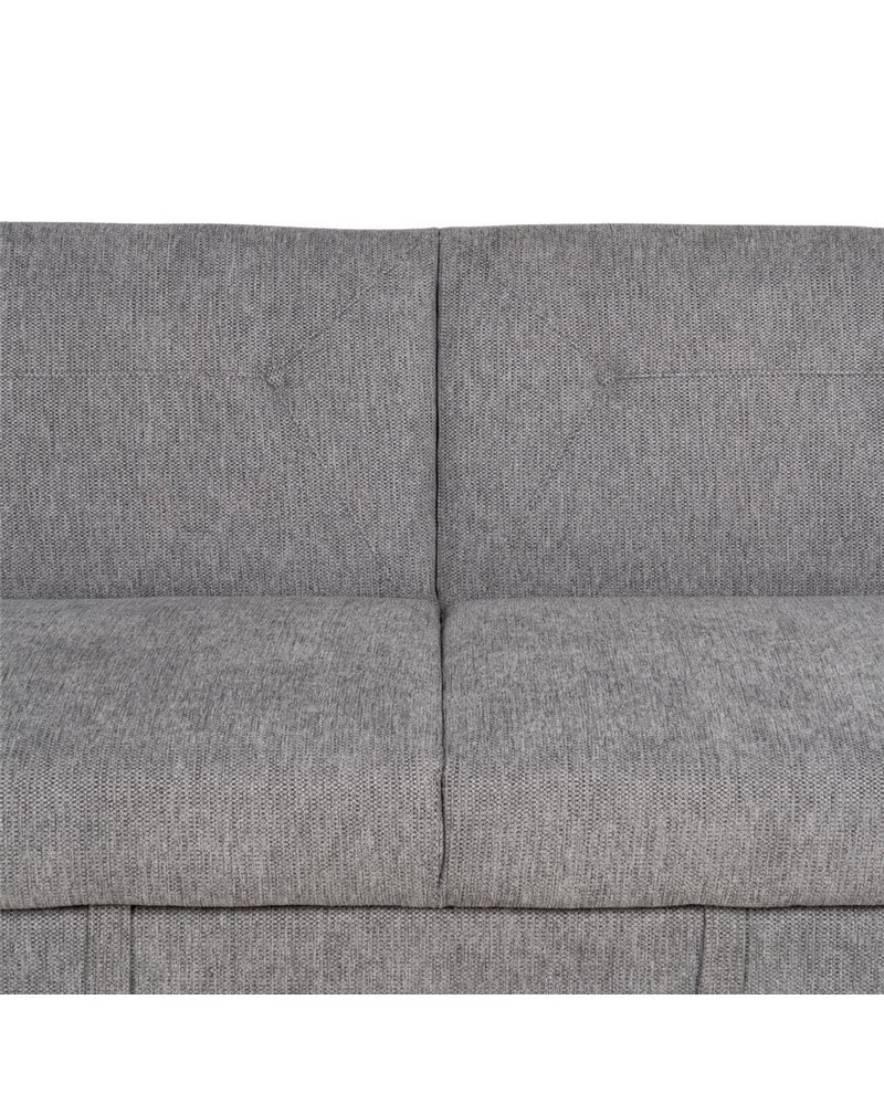SOFÁ-CAMA GRIS MADERA DECORACIÓN 216 X 85 X 85 CM