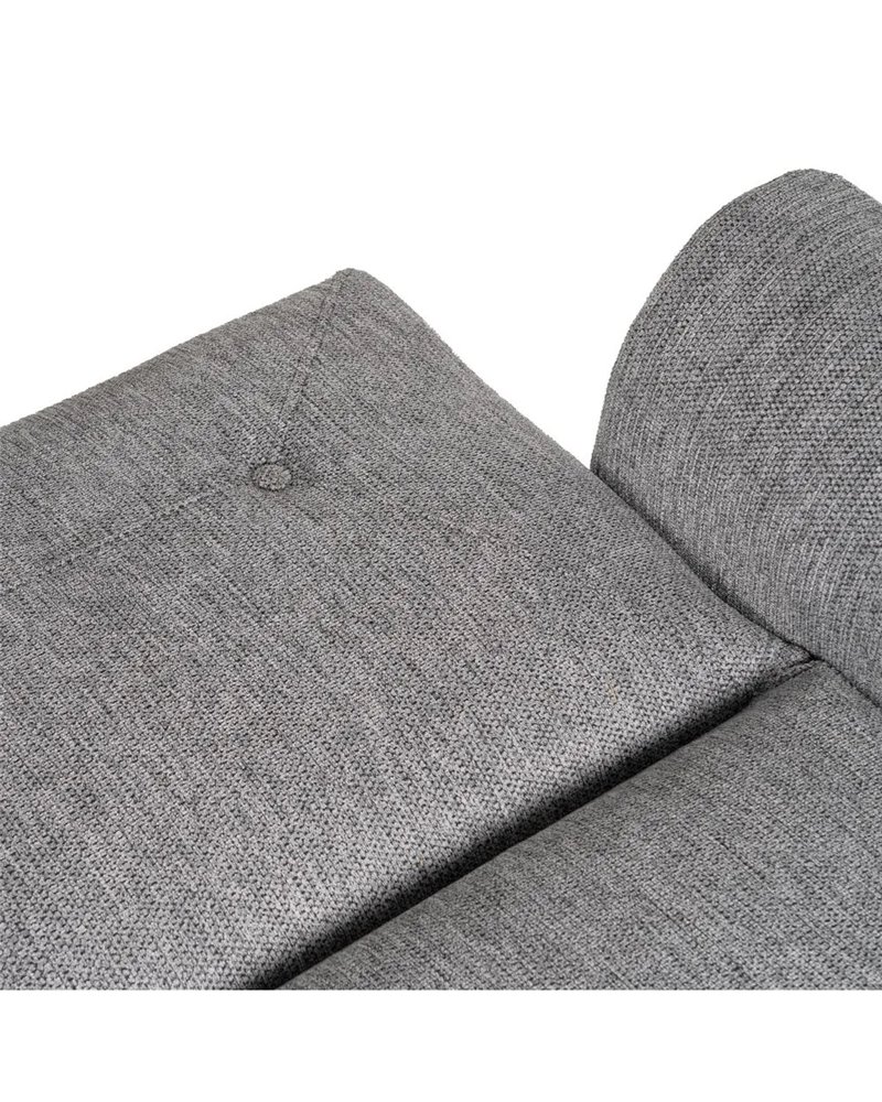 SOFÁ-CAMA GRIS MADERA DECORACIÓN 216 X 85 X 85 CM