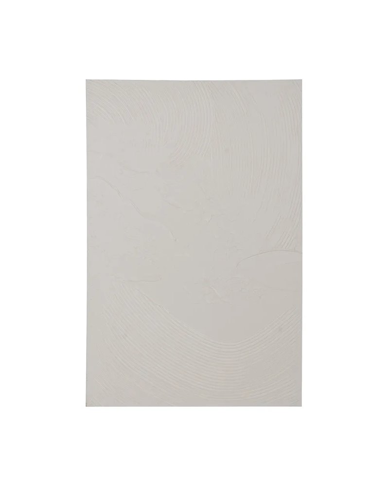 PINTURA ABSTRACTO BLANCO LIENZO 80 X 120 CM