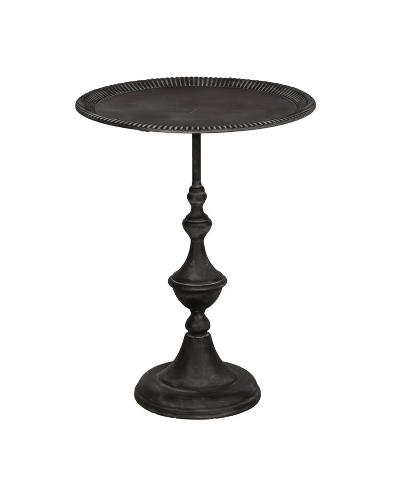 MESITA GRIS OSCURO METAL 54,50 X 54,50 X 70,50 CM