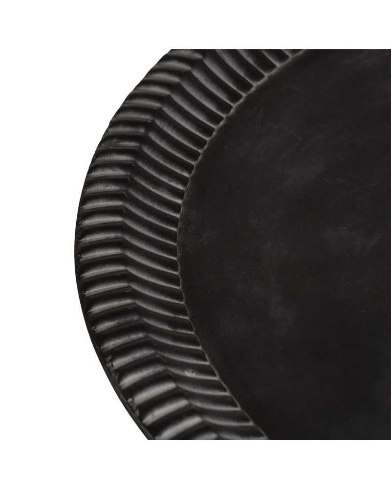 MESITA GRIS OSCURO METAL 54,50 X 54,50 X 70,50 CM
