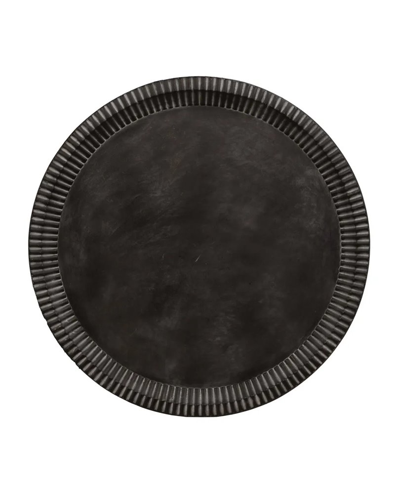 MESITA GRIS OSCURO METAL 54,50 X 54,50 X 70,50 CM