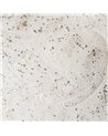 FIGURA GALLINA BLANCO ROZADO METAL 17 X 43,50 X 48 CM