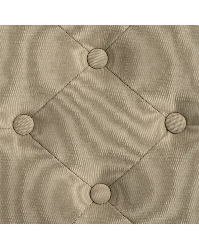 BANQUETA NATURAL-BEIGE TEJIDO-MADERA 50 X 36 X 47 CM