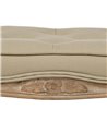 BANQUETA NATURAL-BEIGE TEJIDO-MADERA 50 X 36 X 47 CM