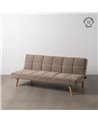 SOFÁ-CAMA BEIGE MADERA DECORACIÓN 175 X 84 X 73 CMSOFÁ-CAMA BEIGE MADERA DECORACIÓN 175 X 84 X 73 CM