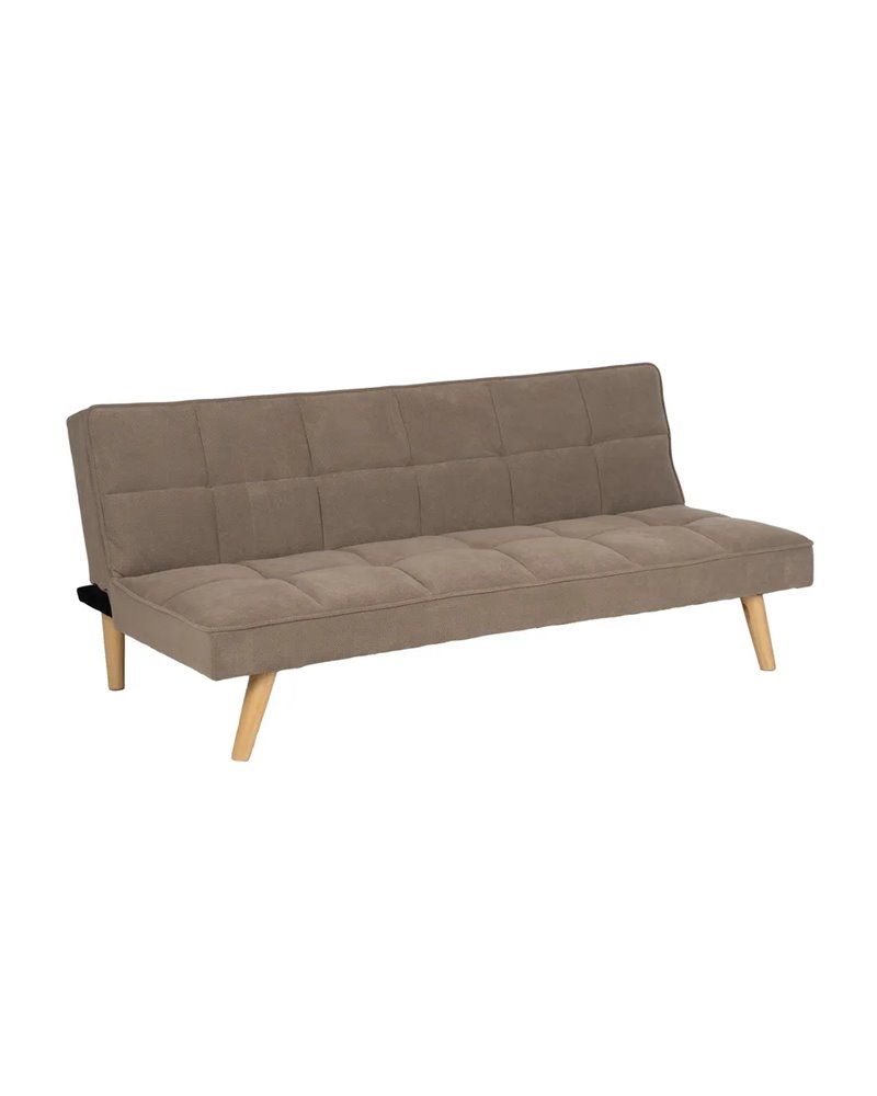 SOFÁ-CAMA BEIGE MADERA DECORACIÓN 175 X 84 X 73 CMSOFÁ-CAMA BEIGE MADERA DECORACIÓN 175 X 84 X 73 CM