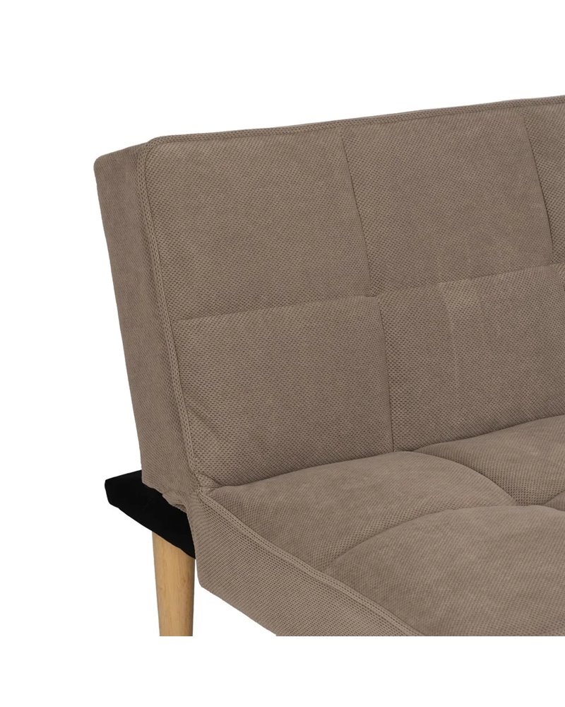 SOFÁ-CAMA BEIGE MADERA DECORACIÓN 175 X 84 X 73 CMSOFÁ-CAMA BEIGE MADERA DECORACIÓN 175 X 84 X 73 CM