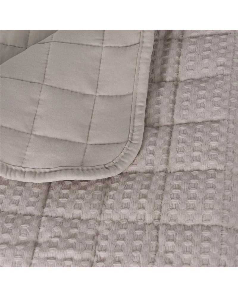 COLCHA BEIGE POLIESTER DORMITORIO 180 X 260 CM