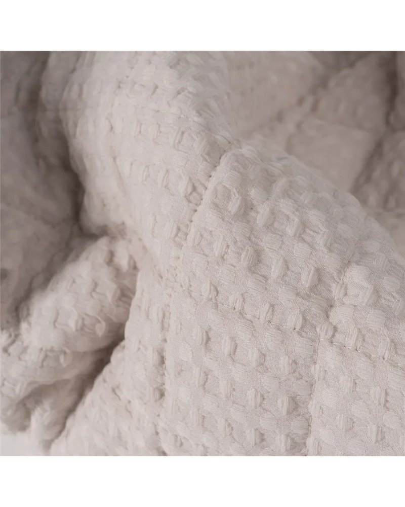 COLCHA BEIGE POLIESTER DORMITORIO 180 X 260 CM