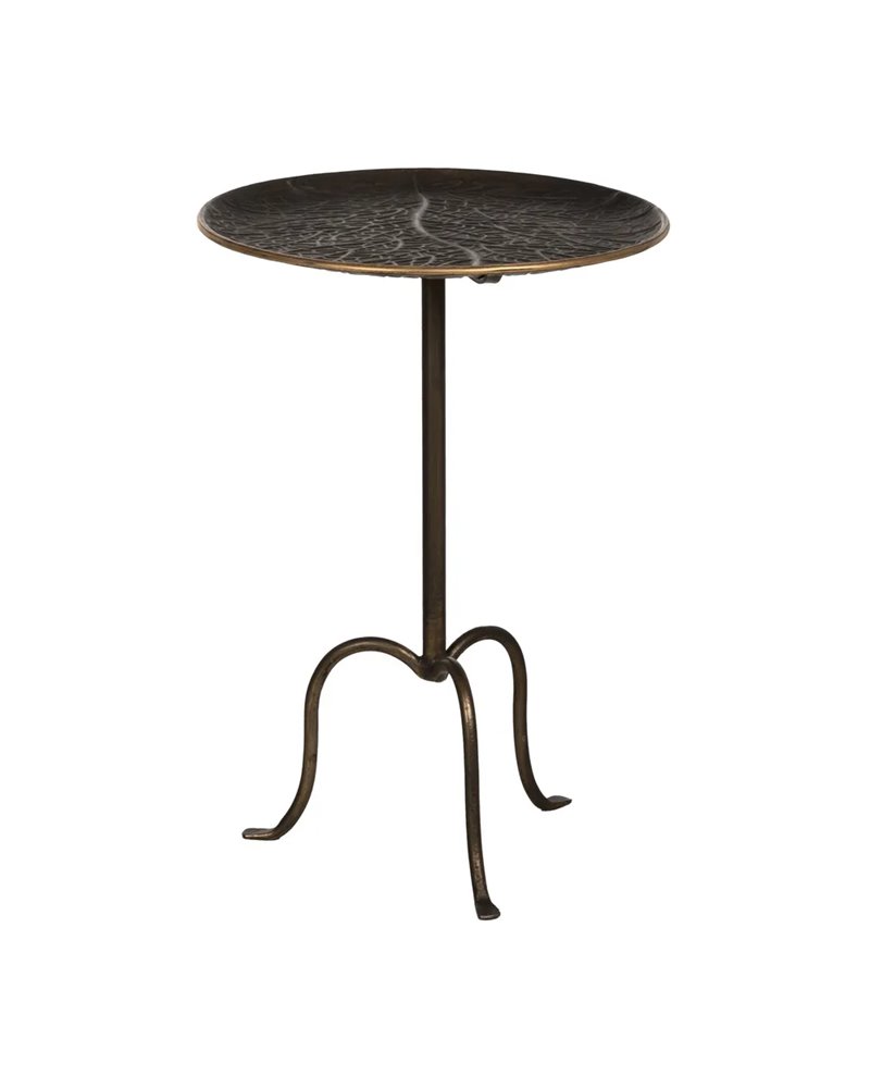 MESITA ORO VIEJO METAL 43 X 43 X 62 CM