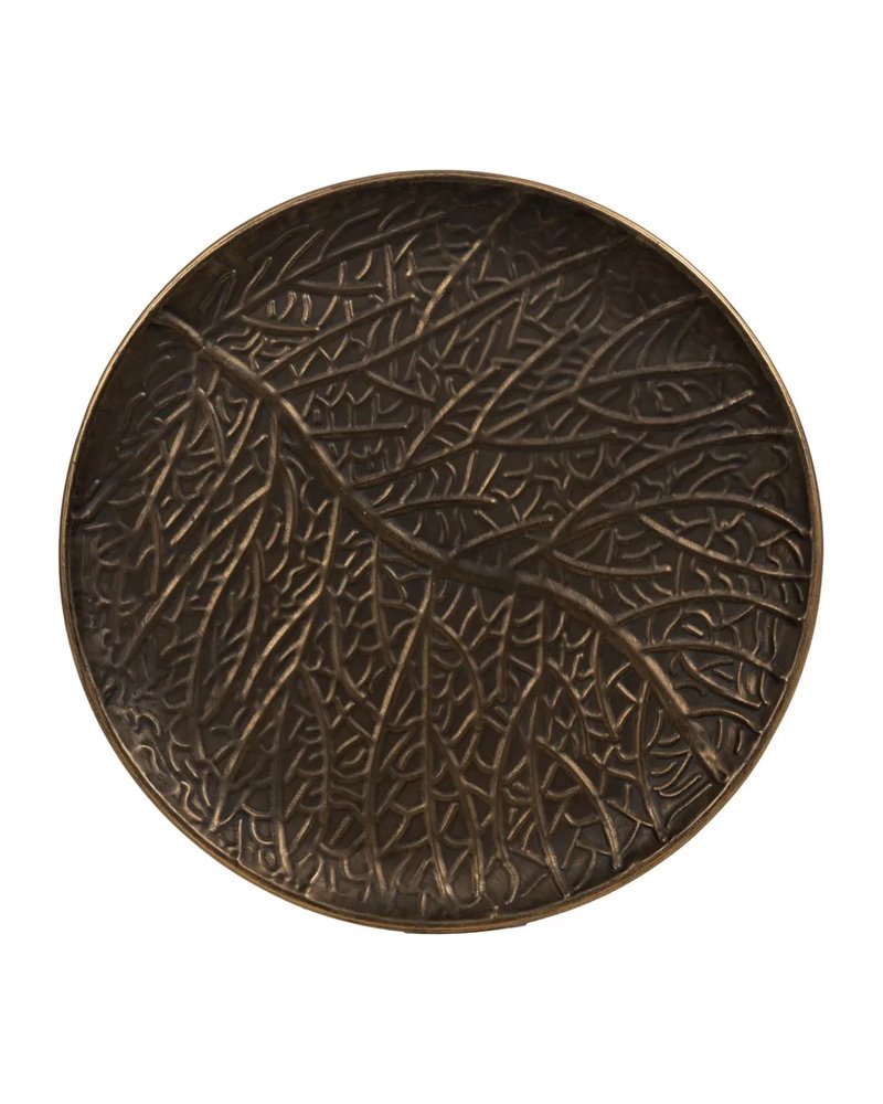 MESITA ORO VIEJO METAL 43 X 43 X 62 CM