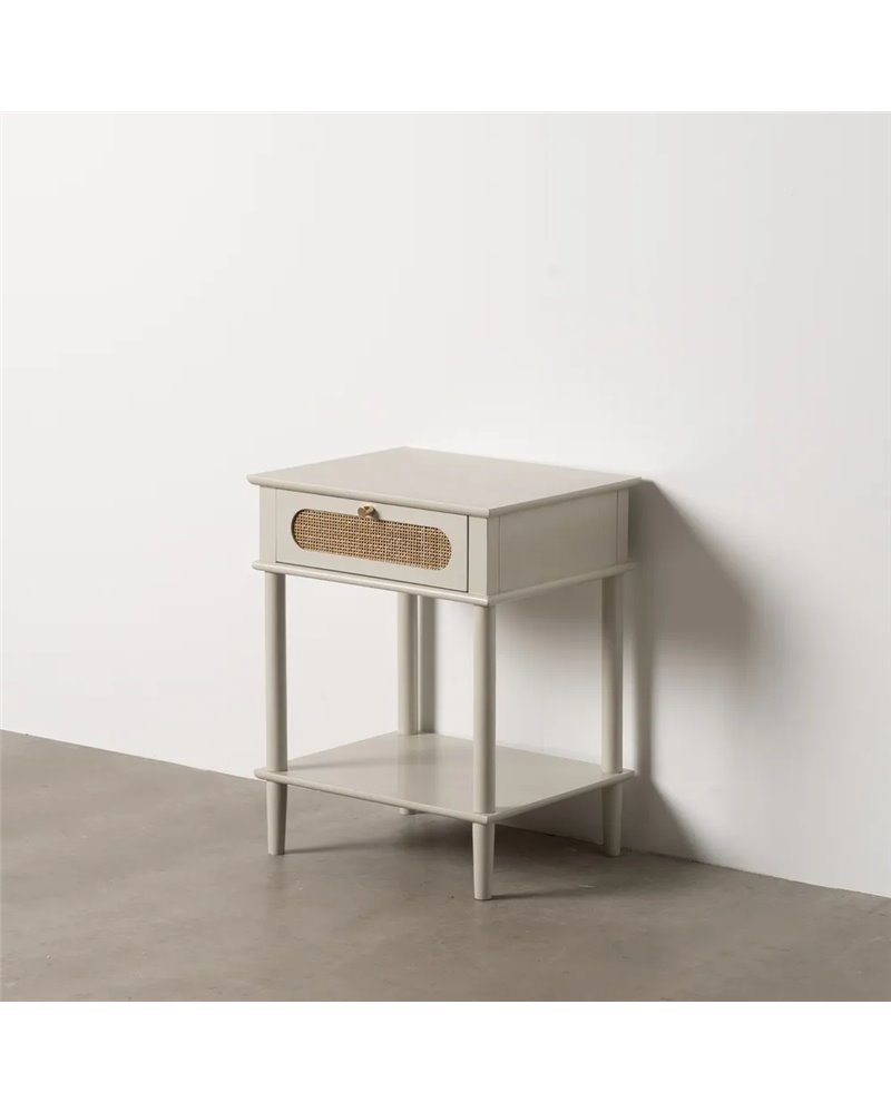 MESITA GRIS CLARO DM 48 X 40 X 61,50 CM