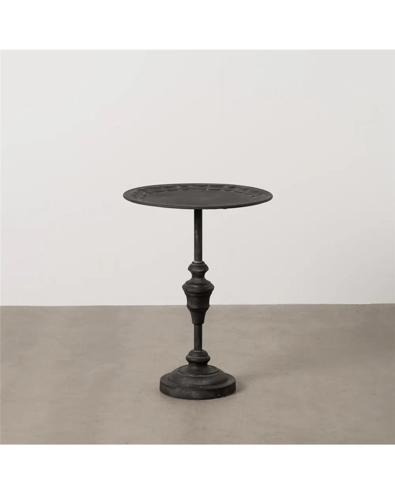 MESITA GRIS OSCURO METAL 45 X 45 X 60 CM