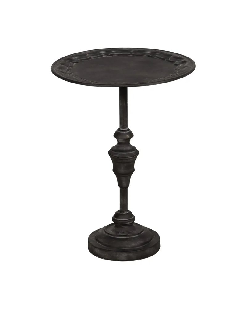 MESITA GRIS OSCURO METAL 45 X 45 X 60 CM