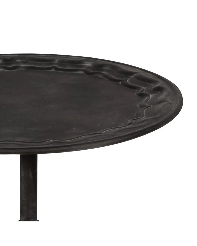 MESITA GRIS OSCURO METAL 45 X 45 X 60 CM