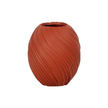JARRÓN TERRACOTA RESINA DECORACIÓN 45,30 X 45,30 X 51 CM