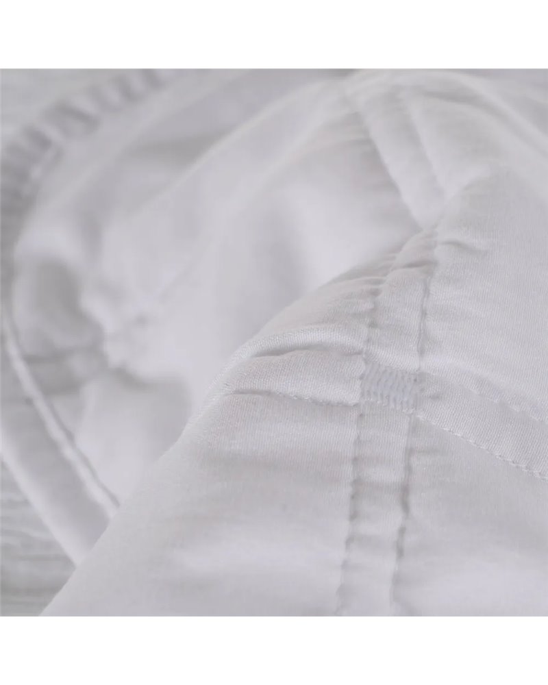 COLCHA BLANCO POLIESTER DORMITORIO 270 X 280 CM