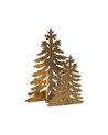 PORTAVELAS ÁRBOL ORO METAL DECORACIÓN 20 X 9,50 X 32 CM