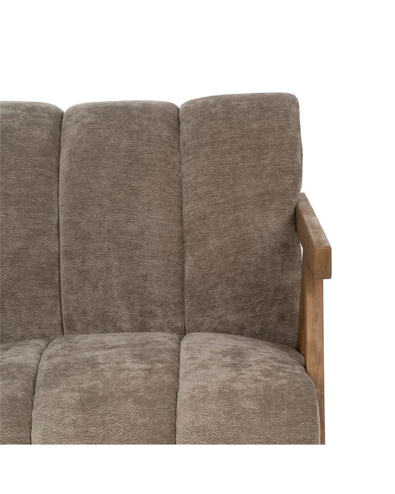 SILLÓN TAUPE MADERA DE ABEDUL SALÓN 76,50 X 87 X 72,50 CM