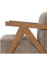 SILLÓN TAUPE MADERA DE ABEDUL SALÓN 76,50 X 87 X 72,50 CM