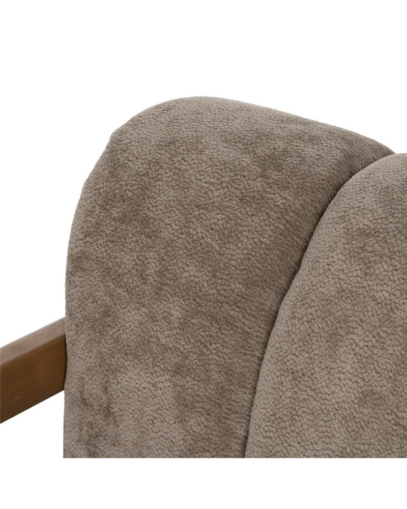 SILLÓN TAUPE MADERA DE ABEDUL SALÓN 76,50 X 87 X 72,50 CM