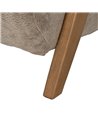 SILLÓN TAUPE MADERA DE ABEDUL SALÓN 76,50 X 87 X 72,50 CM