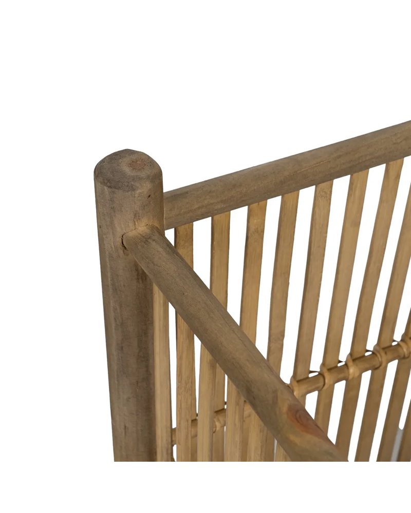 S/2 MACETEROS NATURAL BAMBÚ DECORACIÓN 32,50 X 32,50 X 34 CM