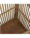 S/2 MACETEROS NATURAL BAMBÚ DECORACIÓN 32,50 X 32,50 X 34 CM