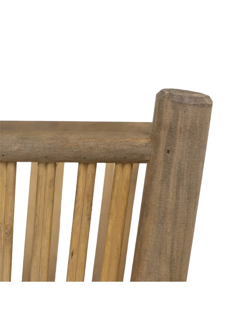 S/2 MACETEROS NATURAL BAMBÚ DECORACIÓN 32,50 X 32,50 X 34 CM