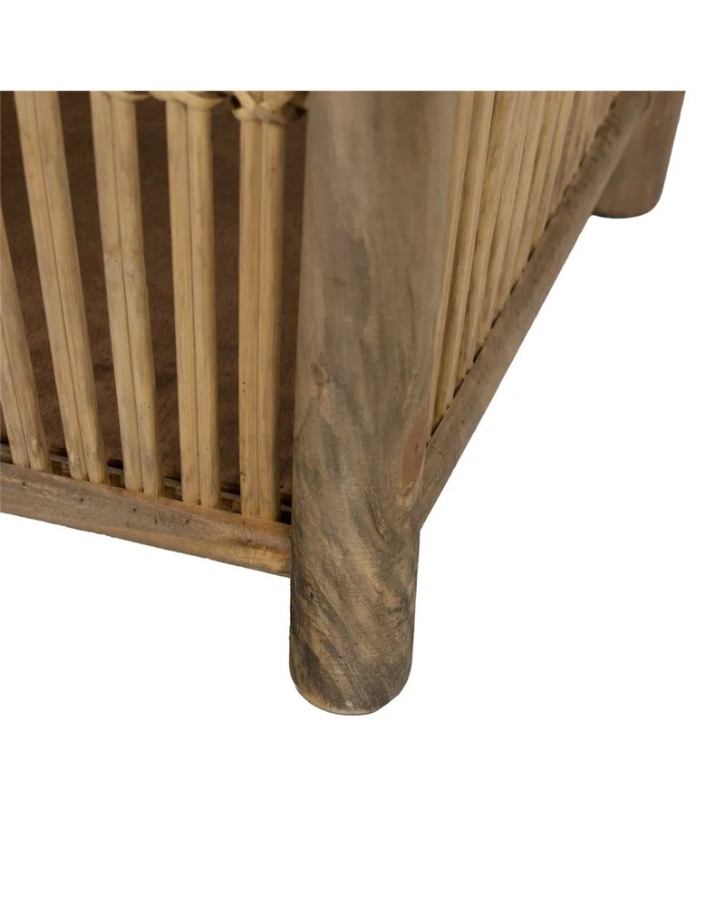 S/2 MACETEROS NATURAL BAMBÚ DECORACIÓN 32,50 X 32,50 X 34 CM