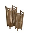 S/2 PARAGÜEROS NATURAL BAMBÚ 24,50 X 24,50 X 62 CM
