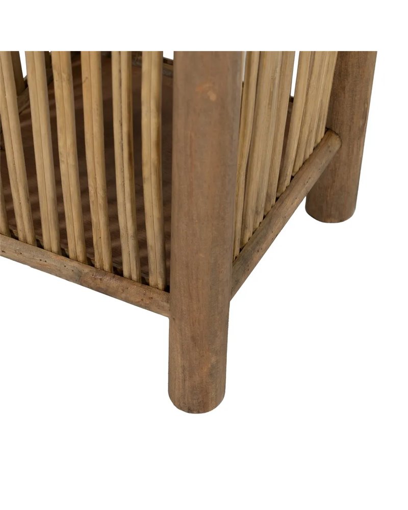 S/2 PARAGÜEROS NATURAL BAMBÚ 24,50 X 24,50 X 62 CM