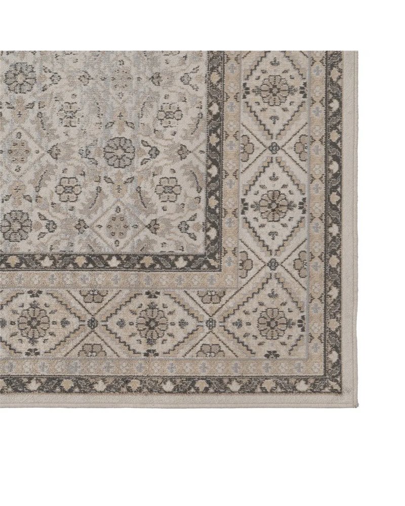 ALFOMBRA ESTAMPADO GRIS VISCOSA 160 X 230 CM