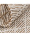 ALFOMBRA BLANCO-NATURAL YUTE-ALGODÓN 160 X 240 CM