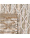 ALFOMBRA BLANCO-NATURAL YUTE-ALGODÓN 160 X 240 CM