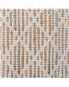 ALFOMBRA BLANCO-NATURAL YUTE-ALGODÓN 160 X 240 CM