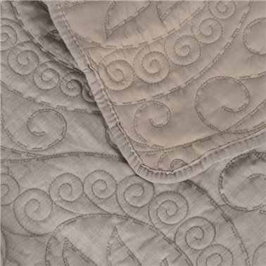 COLCHA TAUPE...