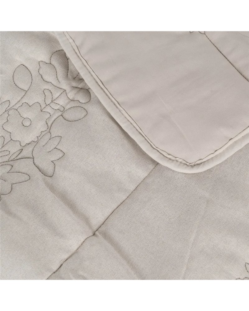 COLCHA BEIGE POLIESTER DORMITORIO 240 X 260 CM