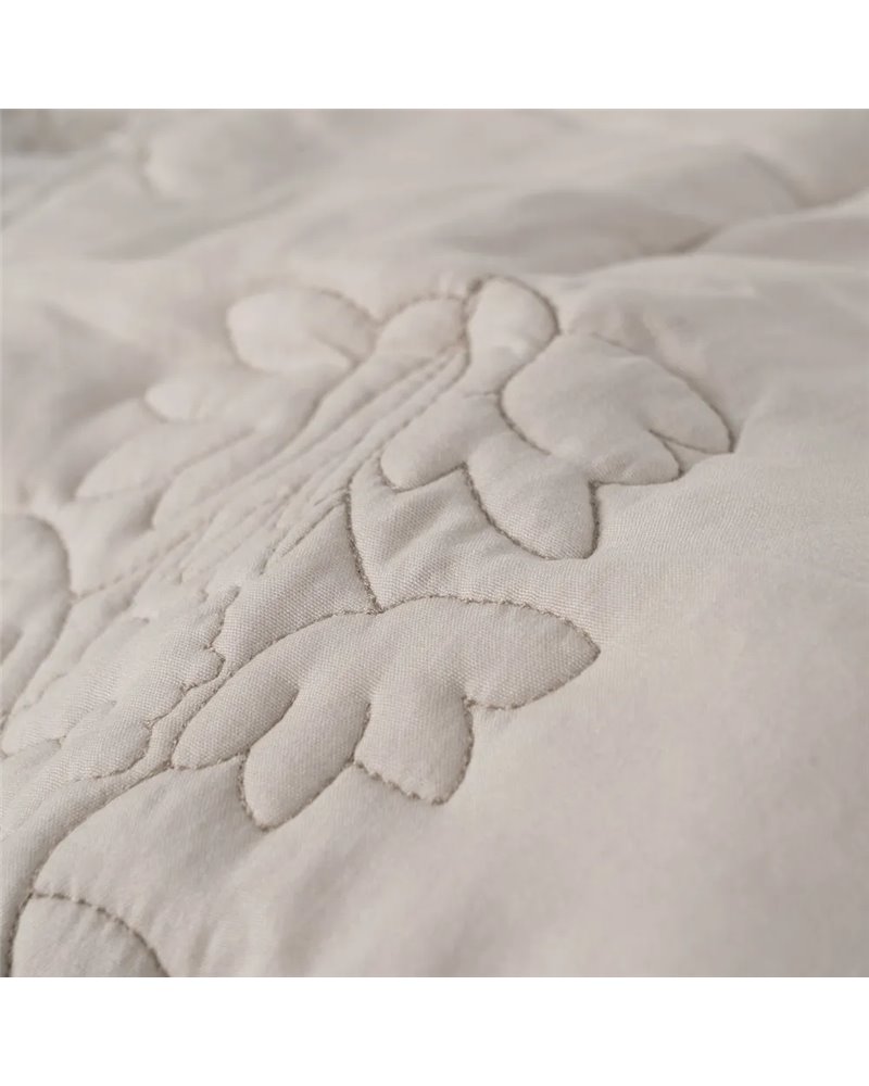 COLCHA BEIGE POLIESTER DORMITORIO 240 X 260 CM
