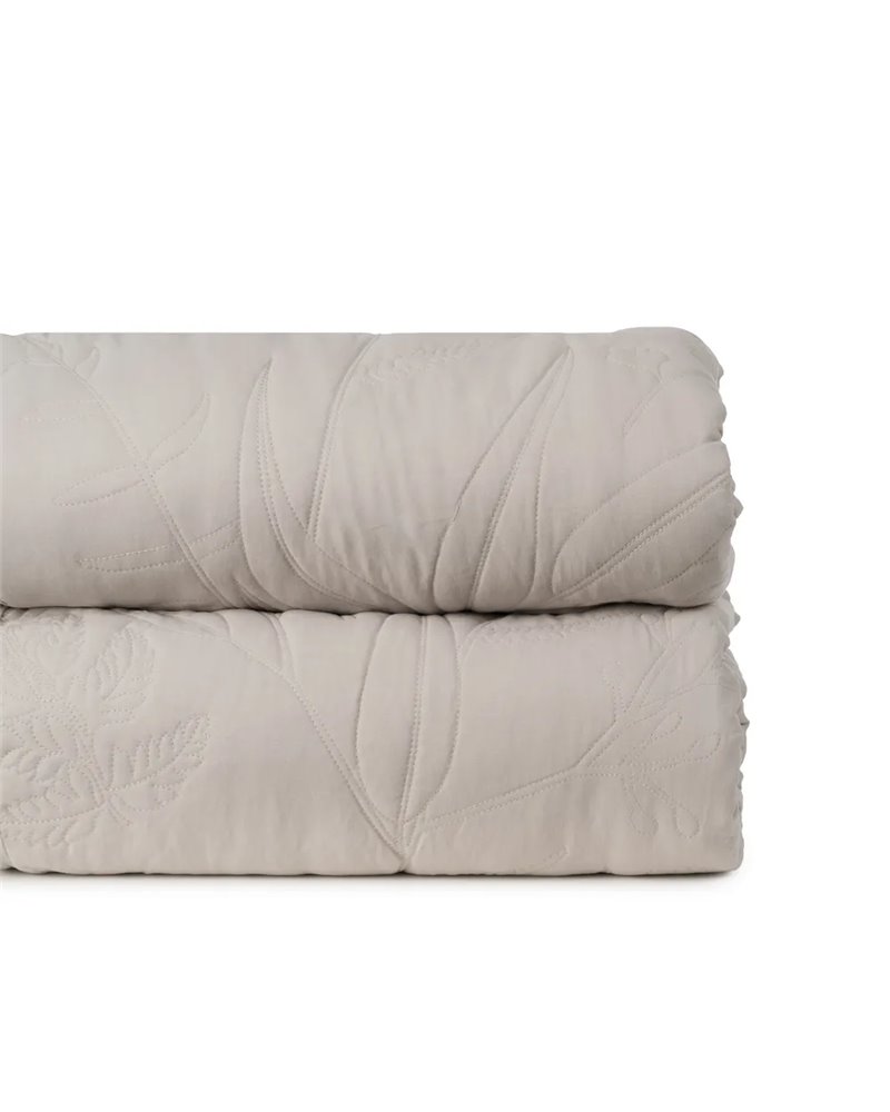 COLCHA BEIGE POLIESTER DORMITORIO 240 X 260 CM