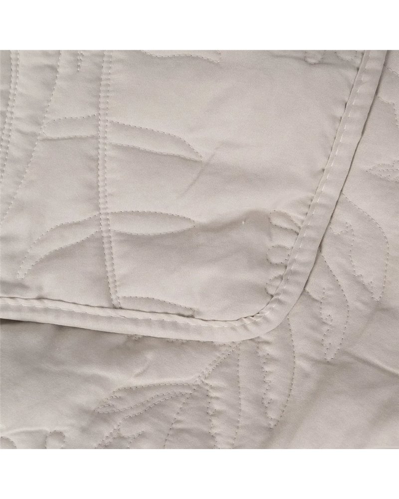 COLCHA BEIGE POLIESTER DORMITORIO 240 X 260 CM