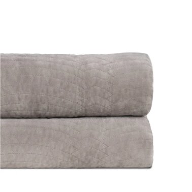 COLCHA GRIS POLIESTER TEXTIL/HOGAR 230 X 260 CM