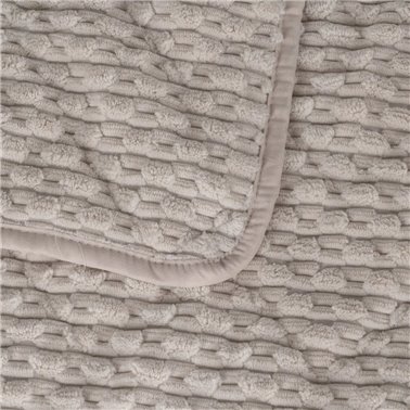 COLCHA BEIGE POLIESTER...