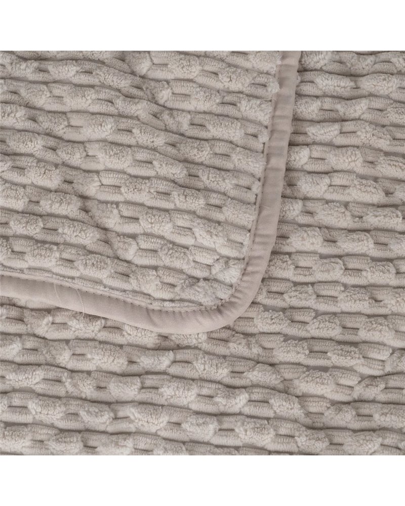 COLCHA BEIGE POLIESTER TEXTIL/HOGAR 230 X 260 CM