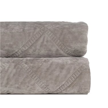 COLCHA GRIS POLIESTER TEXTIL/HOGAR 270 X 260 CM