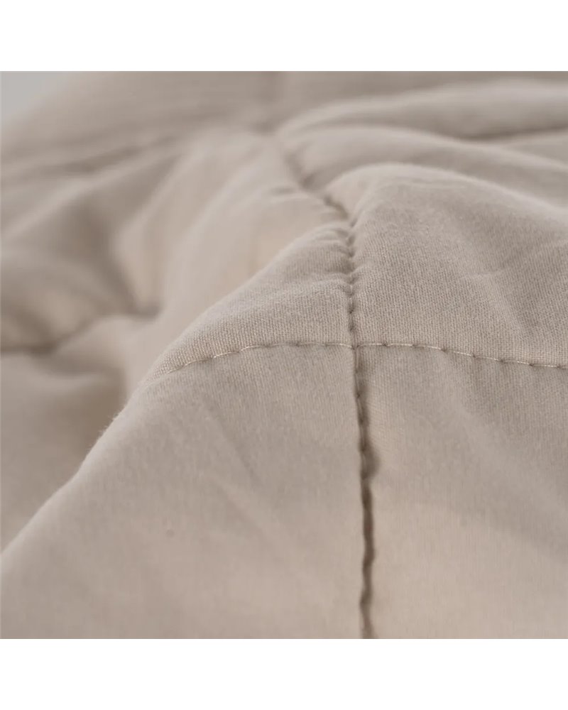COLCHA BEIGE POLIESTER DORMITORIO 180 X 260 CM