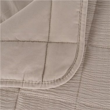 COLCHA BEIGE POLIESTER...